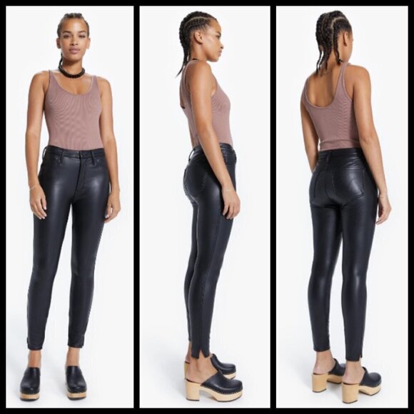 💕MOTHER💕 High Waisted Vamp Pants Faux Show 32 - Picture 3 of 16